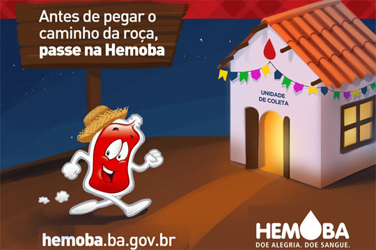Hemoba lança campanha em alusão aos festejos juninos