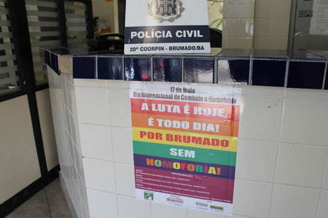 Polícia civil apoia movimento contra homofobia em Brumado