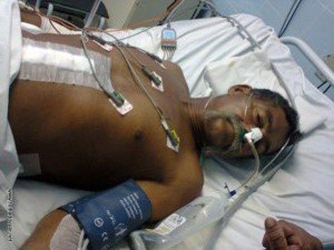 Idoso é mantido algemado em hospital de Guanambi após ser alvejado pela polícia
