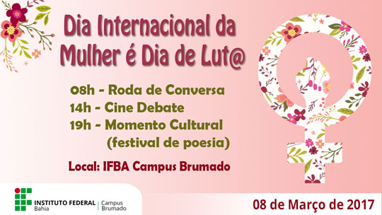 Brumado: Ifba realiza programação em comemoração ao Dia da Mulher