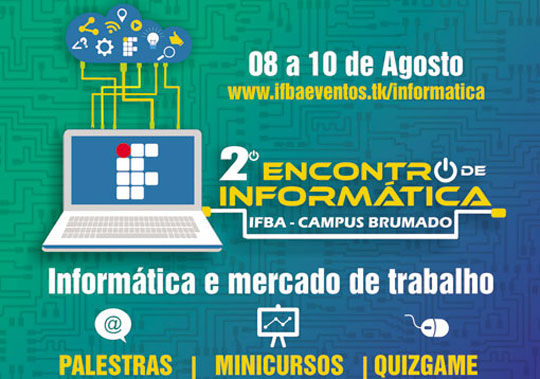 II Encontro de Informática será promovido pelo Ifba em Brumado