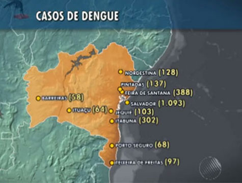 Ituaçu já registrou 64 casos de dengue em 2014