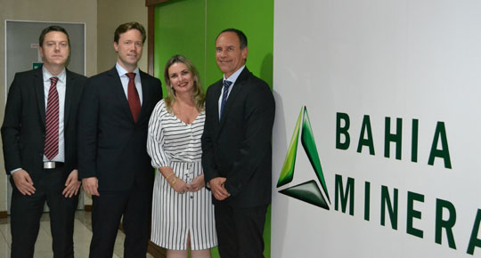 Deputada Ivana Bastos se reúne com presidente mundial da Bahia Mineração