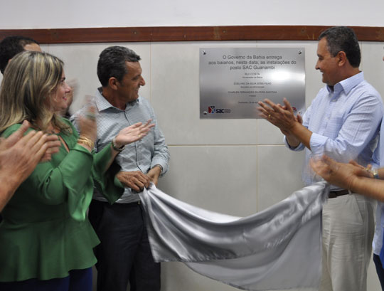Ivana Bastos e Rui Costa inauguram unidade do SAC em Guanambi