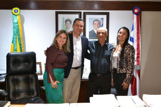 Ivana Bastos e prefeito de Dom Basílio se reúnem com governador Rui Costa