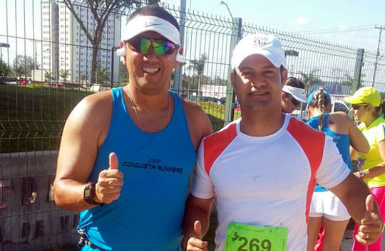 Conquista: Comandante da PM de Brumado e delegado participaram da Meia Maratona Olivia Run