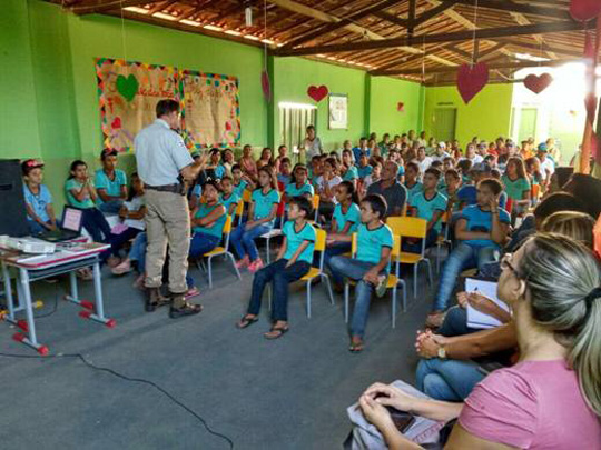 Livramento de Nossa Senhora: 46ª CIPM profere palestra no Povoado de Arrecife