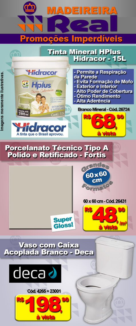 Madeireira Real preparou ofertas especialmente para o mês de março