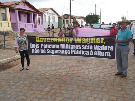 Bom Jesus da Serra: Manifestação em prol da segurança pública é realizada