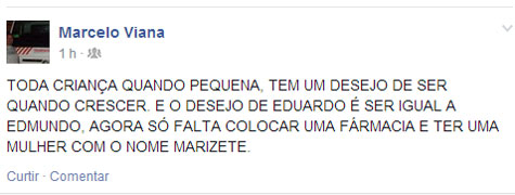 Eleições 2014: Marcelo Viana diz que o desejo de Eduardo é ser igual a Edmundo