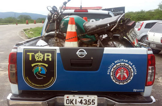 Brumado: Homem é detido pela Polícia Rodoviária Estadual com motocicleta adulterada na BA-262