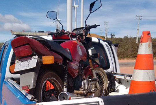 2ª CIPR recupera moto roubada na BR-030 entre Caetité e Guanambi