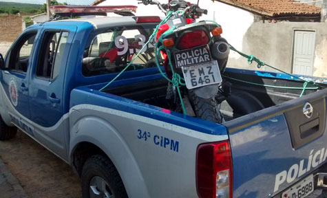 Moto roubada na cidade de Lagoa Real é recuperada