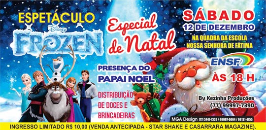 Espetáculo especial de Natal será realizado no dia 12 em Brumado