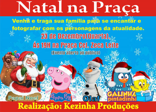 Natal na Praça será realizado no dia 23 em Brumado