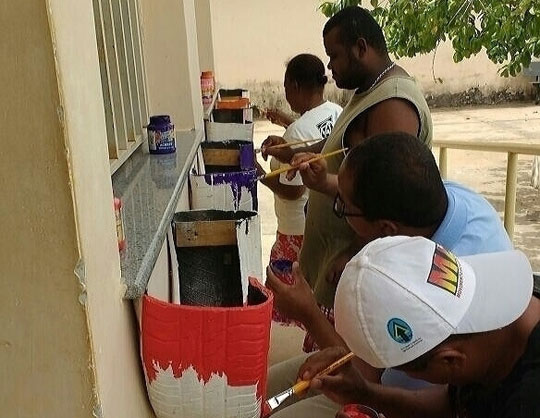 Brumado: Pacientes do Caps Monsenhor Fagundes participam de oficina de materiais recicláveis