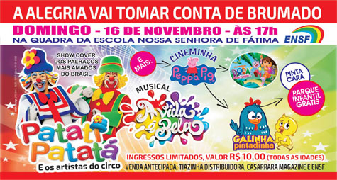 Show cover de Patati e Patatá promete fazer a alegria da criançada em Brumado