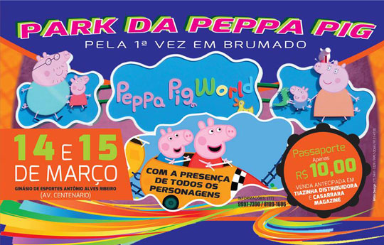 Parque da Peppa Pig está chegando em Brumado