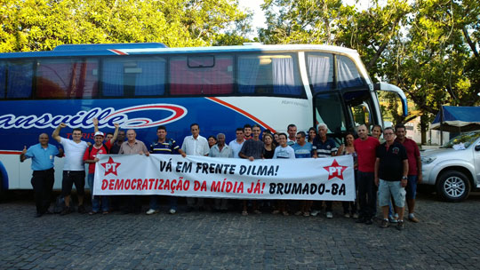 Brumado: Caravana do PT acompanha posse de Dilma Rousseff em Brasília
