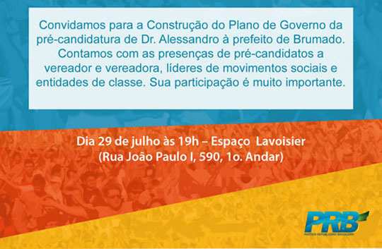 Brumado: Pré-candidato Alessandro Lôbo realiza evento para construção de Plano de Governo