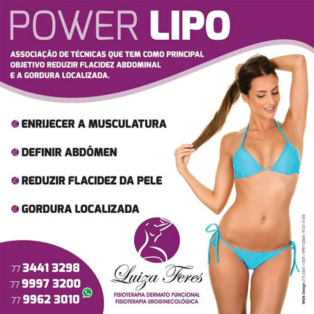 Power Lipo na Clínica Luiza Feres em Brumado