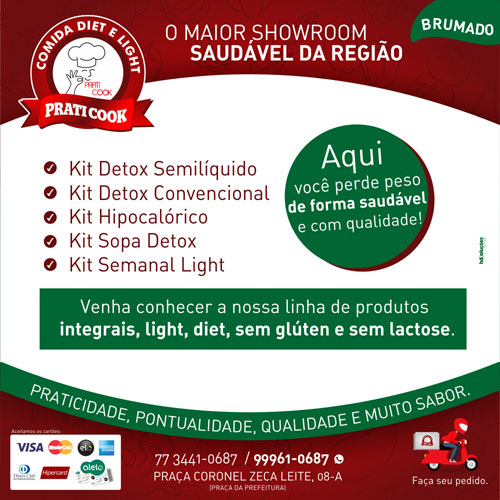 Praticook: O maior showroom saudável de Brumado