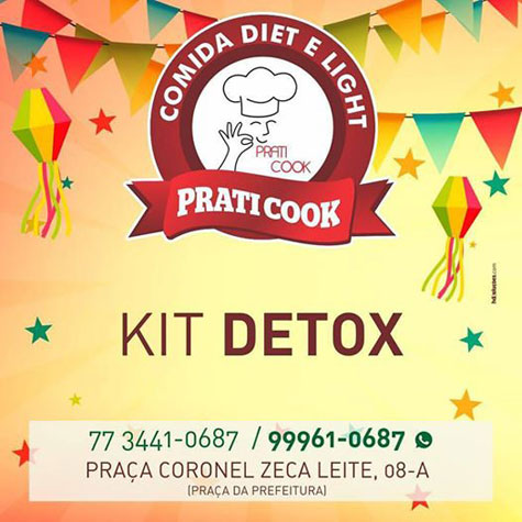 Elimine os quilos extras ganhos no São João com o kit detox da Praticook