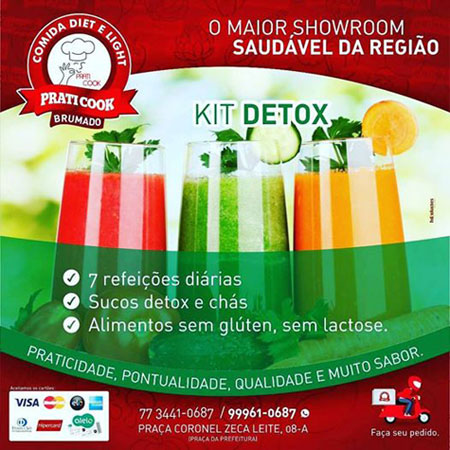 Conheça os kits de desintoxicação vendidos na Praticook em Brumado