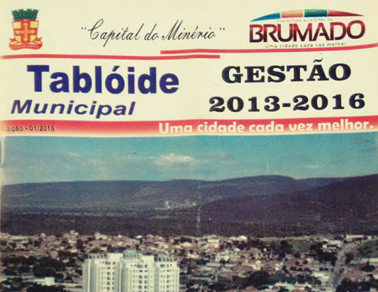 Ex-prefeito Aguiberto Lima Dias divulga tabloide com resumo de sua gestão em Brumado