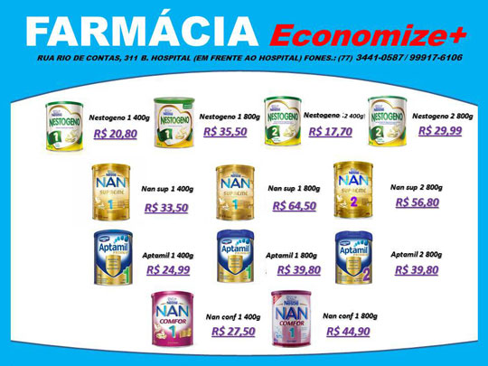 Confira os preços de produtos na Farmácia Economize+