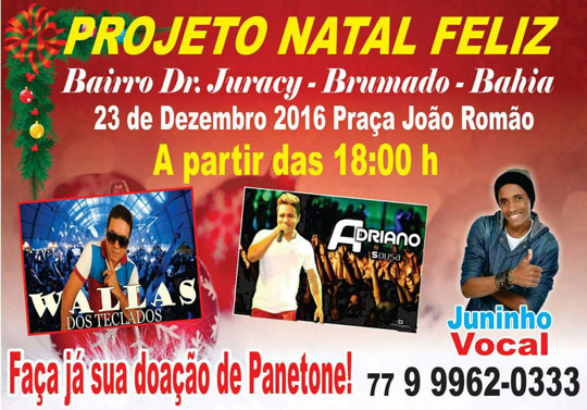 Brumado: Participe do Panetone Solidário do Projeto Natal Feliz