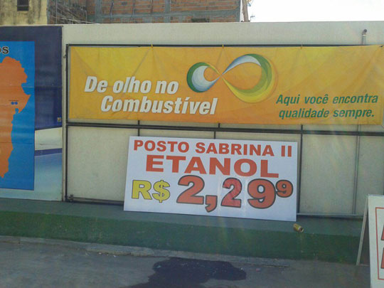 Gasolina de R$ 3,369 e Etanol a R$ 2,299 no Posto Sabrina em Brumado