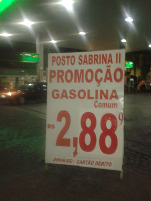 Brumado: Gasolina a R$ 2,889 pode ser encontrada no Posto Sabrina II