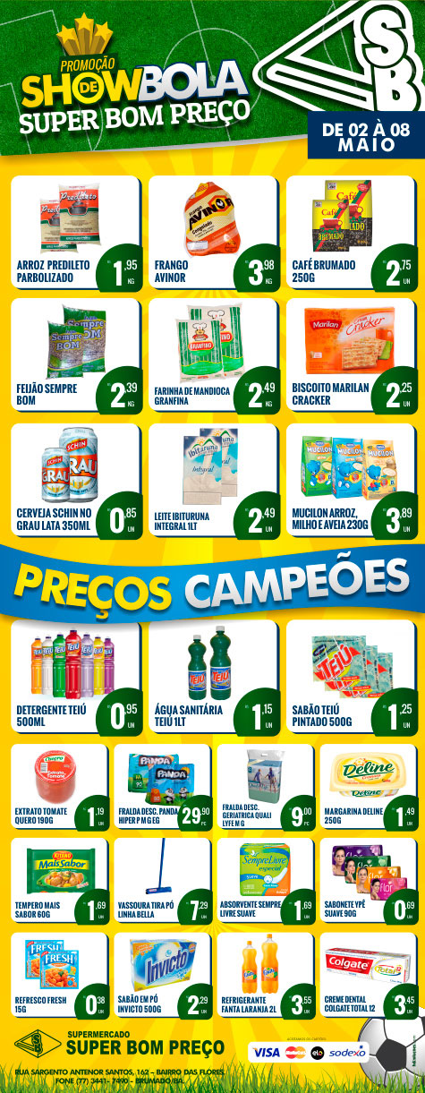 Brumado: Promoção show de bola no Supermercado Super Bom Preço