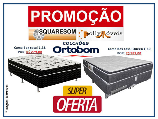 Tem promoção da cama box na Squaresom e Pollymóveis em Brumado