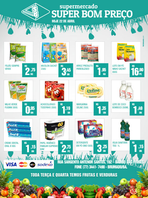 Brumado: Confira as promoções de quarta (22) no Supermercado Super Bom Preço