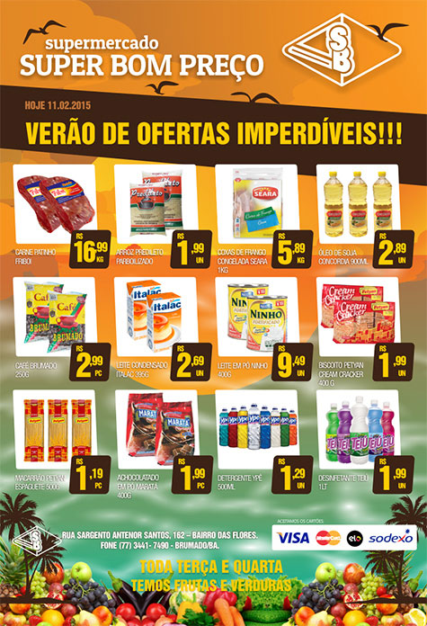Supermercado Super Bom Preço: Confira as promoções de hoje (11) do verão de ofertas imperdíveis