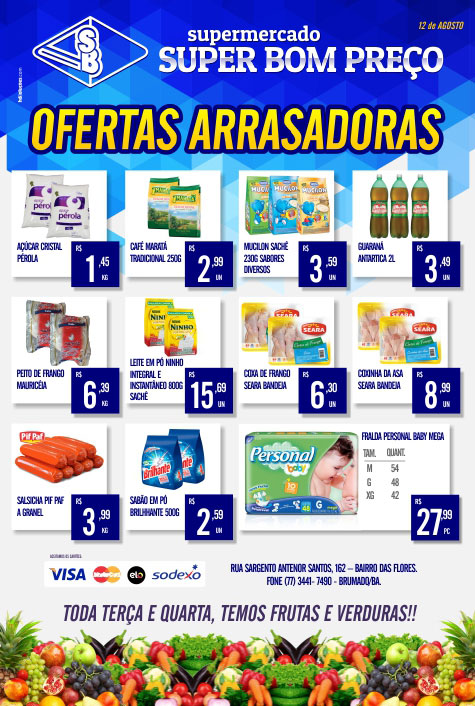 Brumado: Confira as promoções desta quarta (12) no Supermercado Super Bom Preço