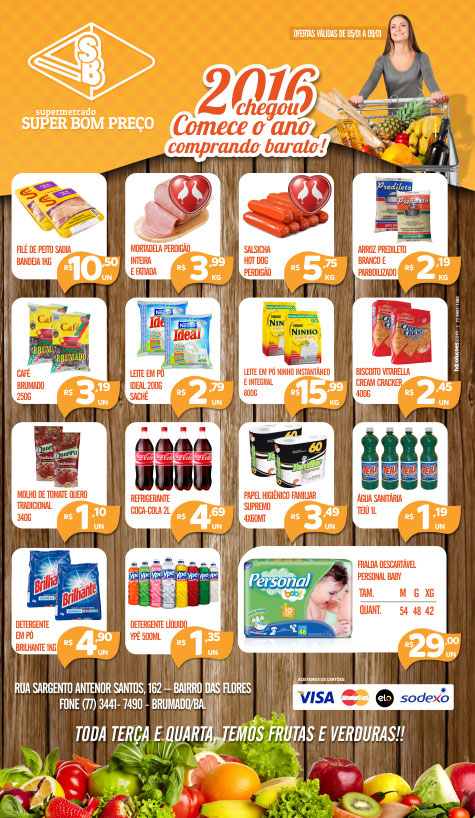 Confira as ofertas do Supermercado Super Bom Preço em Brumado