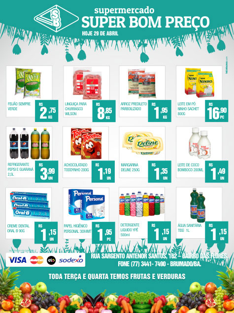 Brumado: Confira as promoções desta quarta (29) do Supermercado Super Bom Preço