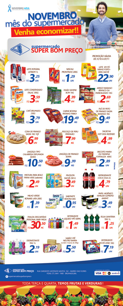 Confira as promoções no Supermercado Super Bom Preço em Brumado