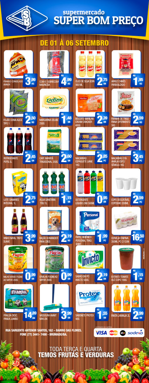 Confira as promoções desta semana no Supermercado Super Bom Preço