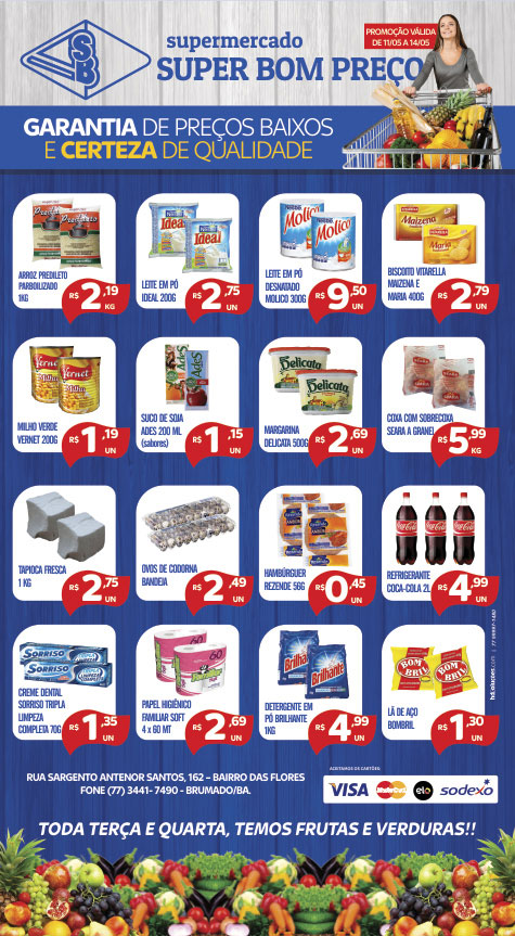 Confira as promoções da semana no Supermercado Super Bom Preço