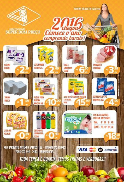 Confira as promoções de hoje (13) no Supermercado Super Bom Preço