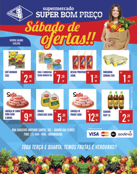 Brumado: Confira as promoções de sábado (14) no Supermercado Super Bom Preço