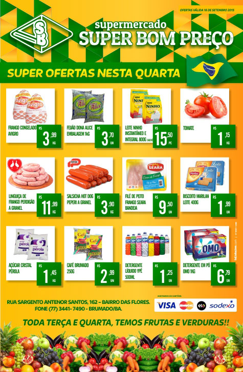 Brumado: Confira as ofertas desta quarta-feira (16) no Supermercado Super Bom Preço