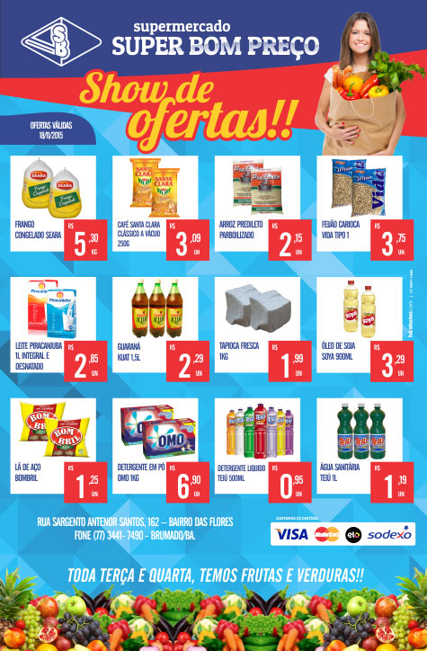 Brumado: Confira as promoções desta quarta (18) no Supermercado Super Bom Preço