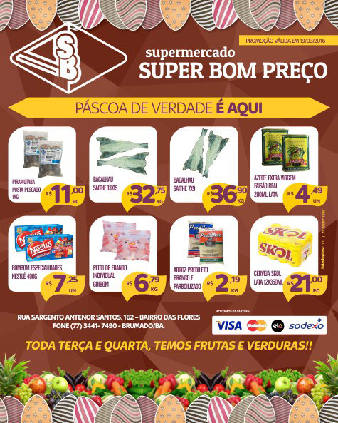 Confira as promoções no Supermercado Super Bom Preço