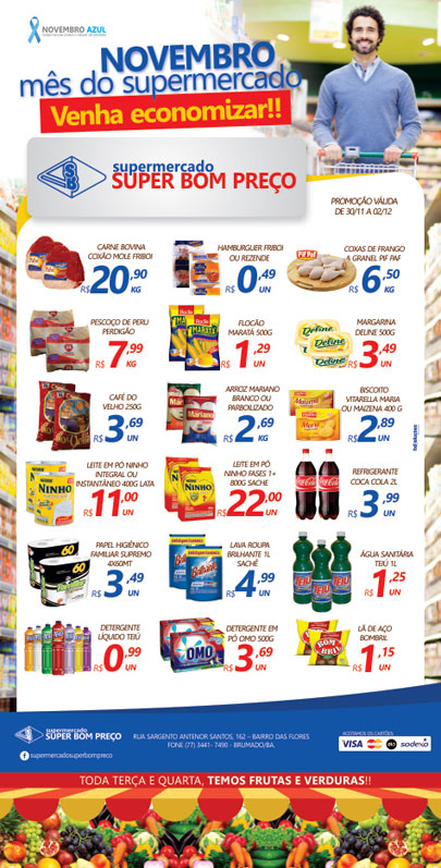 Confira as promoções no Supermercado Super Bom Preço