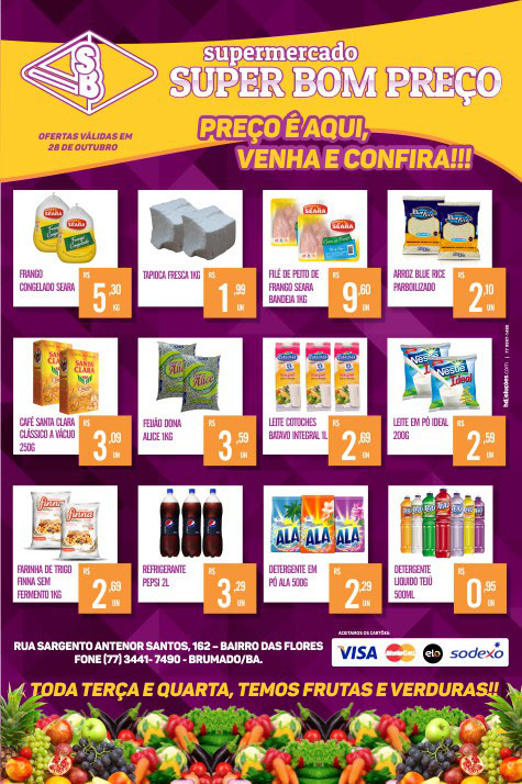 Brumado: Confira as promoções desta quarta (28) no Supermercado Super Bom Preço